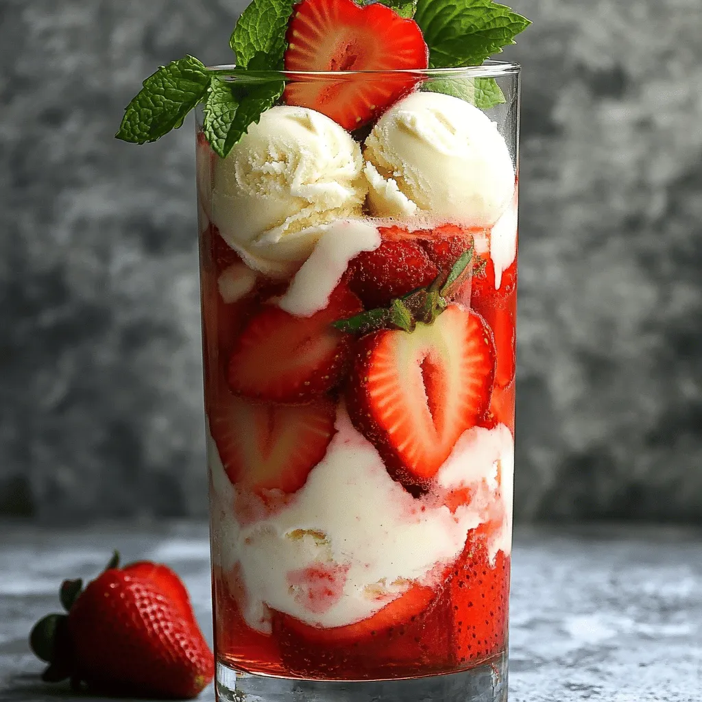 Easy Strawberry Patch Float Delightful Summer Treat