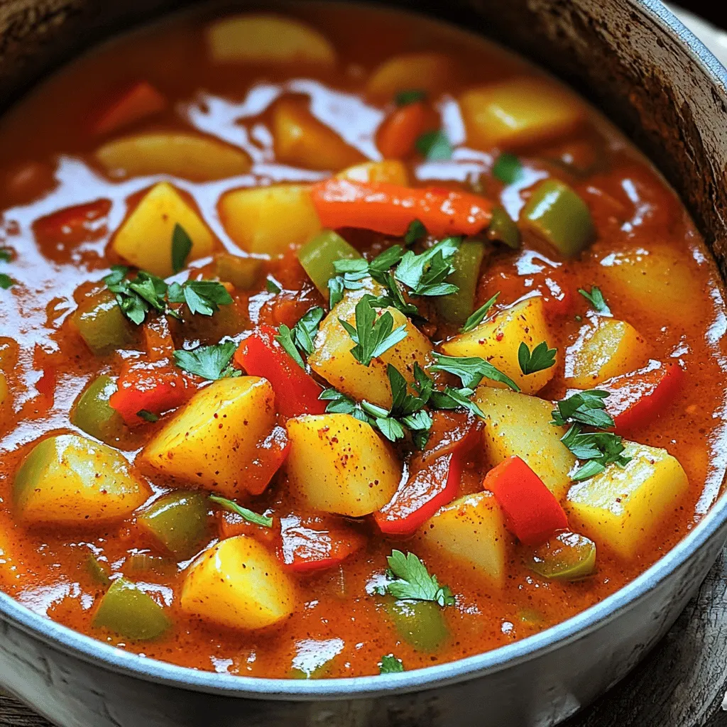 Saucy Hungarian Red Potato Goulash Flavorful Dish
