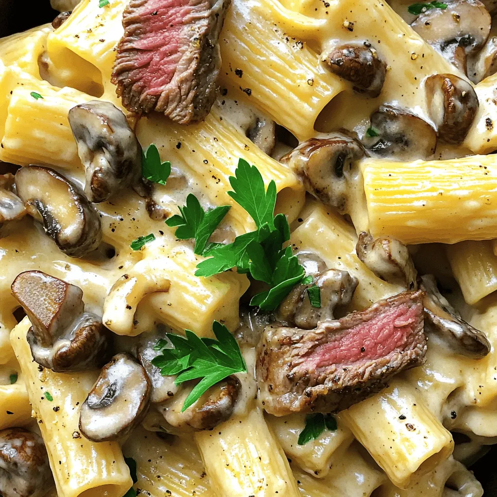 Creamy Steak and Mushroom Rigatoni Simple and Rich