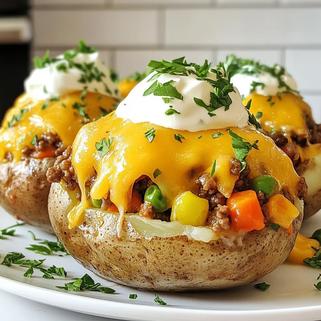 Shepherds Pie Baked Potatoes Easy and Tasty Recipe