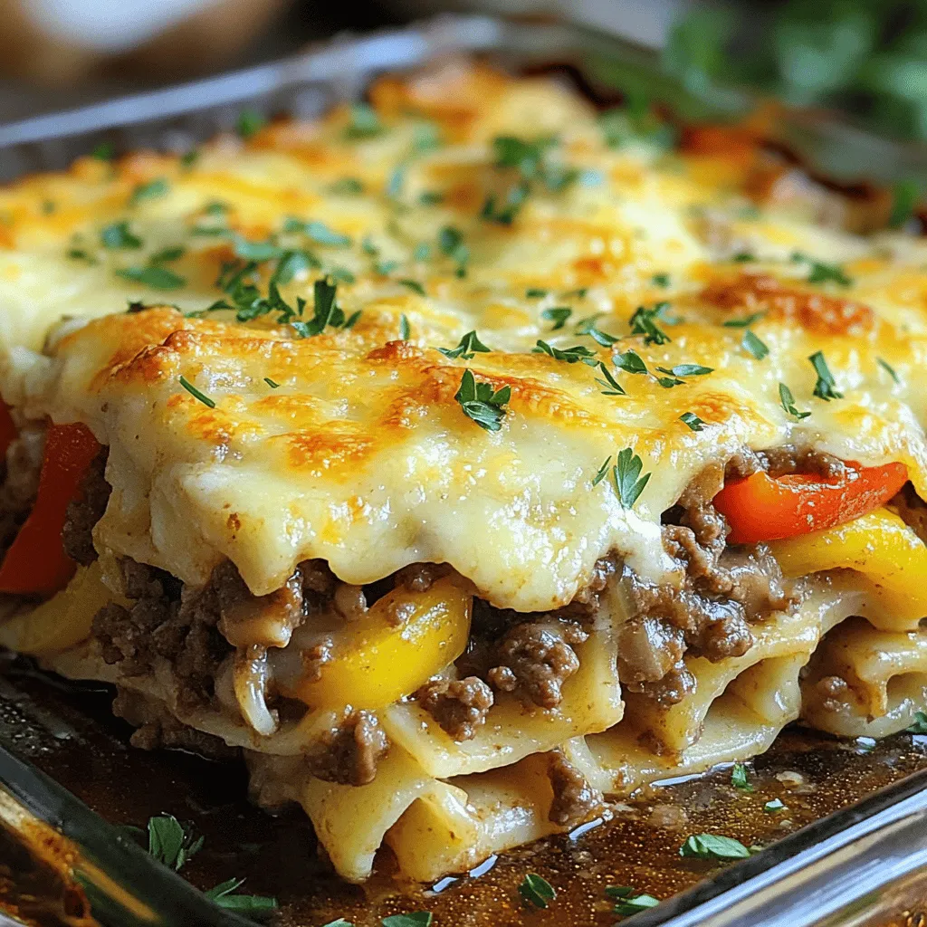 Philly Cheesesteak Casserole Easy and Flavorful Meal