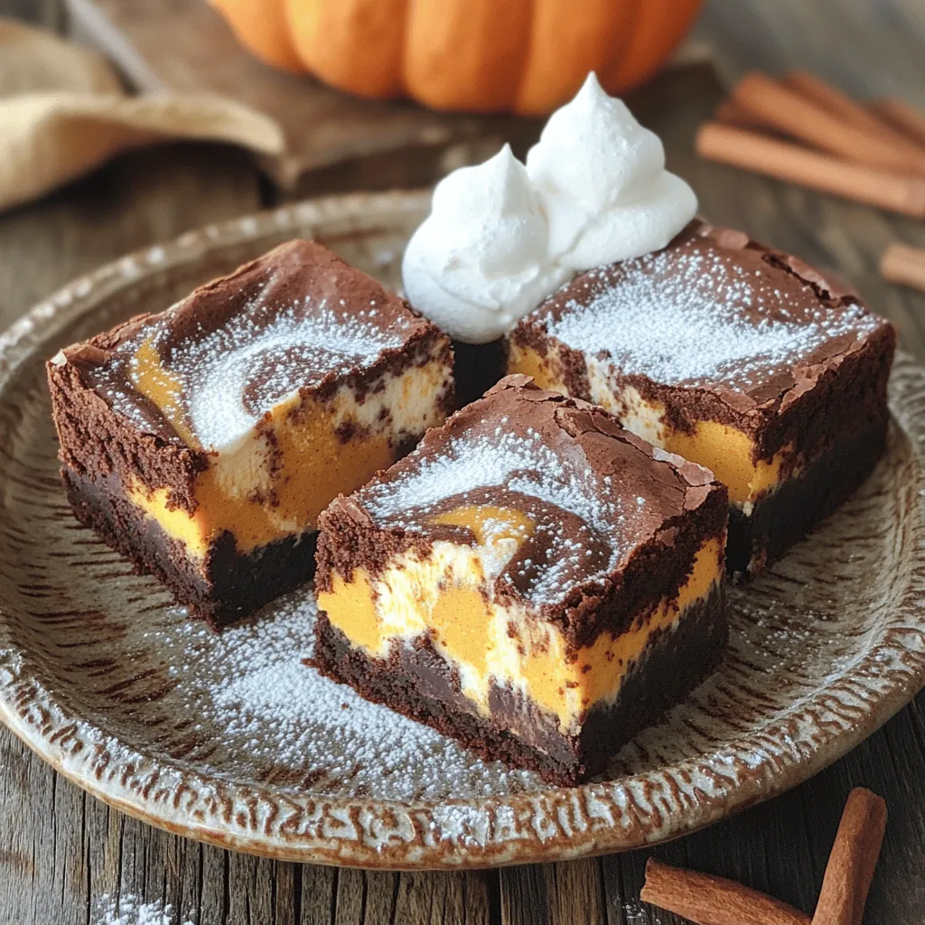 Pumpkin Cheesecake Brownies Rich and Flavorful Treat