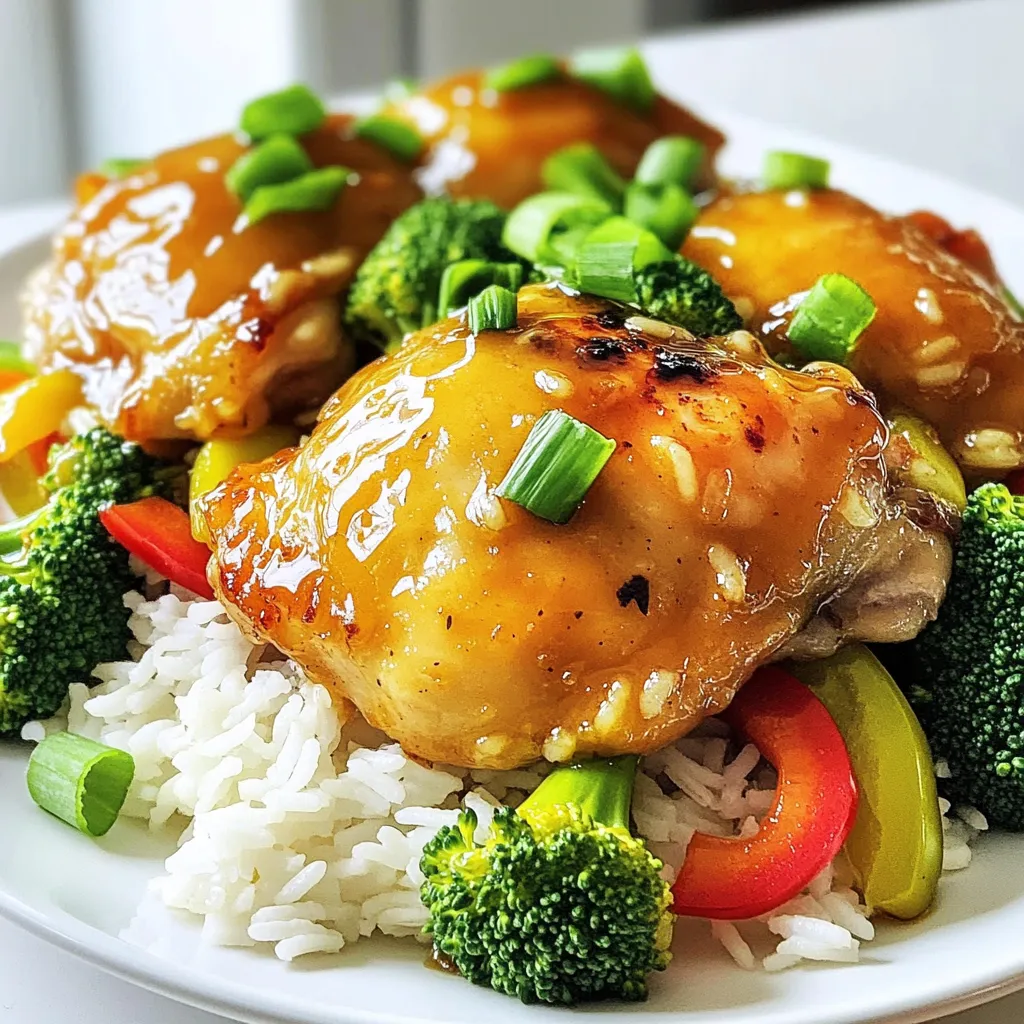 Honey Garlic Chicken and Rice One Pan Delightful Meal