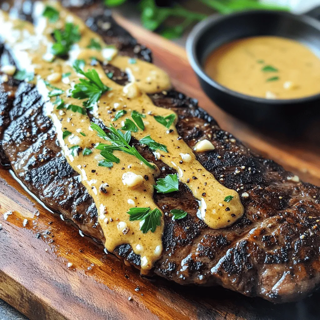 When making a bavette steak recipe, you need a few key ingredients. First, you need one pound of bavette steak. This cut is flavorful and tender, perfect for searing in a cast iron skillet. Season the steak with salt and pepper to enhance its taste. You will also need two tablespoons of olive oil for cooking.
