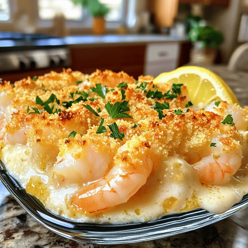 Delicious Garlic Shrimp Gratin Tasty Diner Favorite