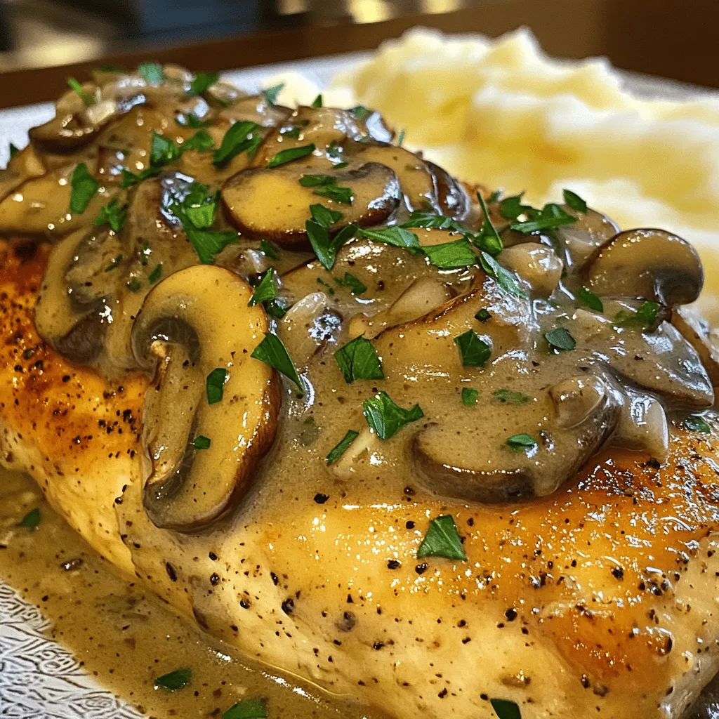 Mouthwatering Mushroom Chicken Creamy Dinner Recipe