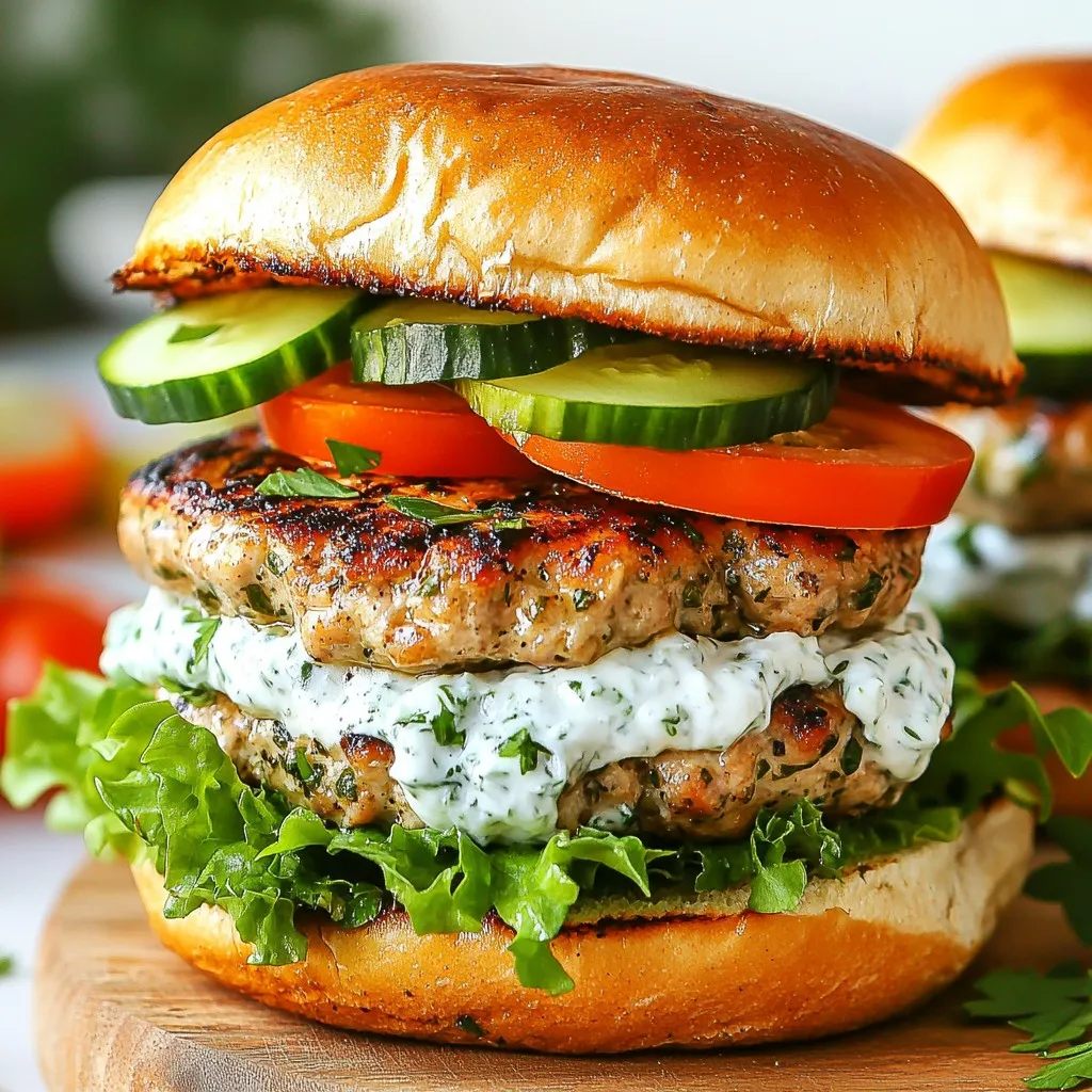 Greek Chicken Burgers Flavorful and Healthy Choice