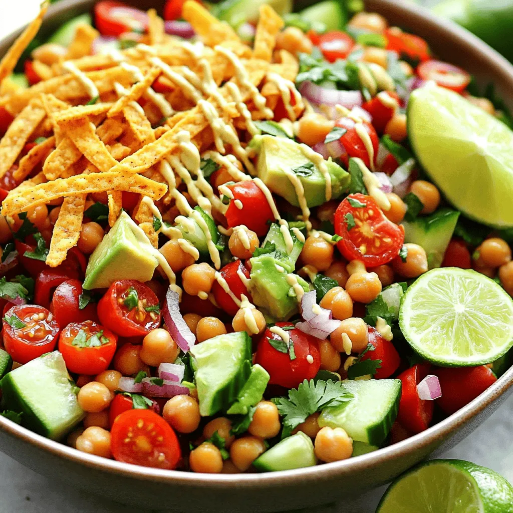 Spicy Chickpea Crunch Salad Flavorful and Fresh Delight