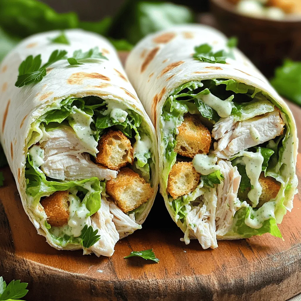 Easy Chicken Caesar Wraps Mouthwatering and Simple Meal