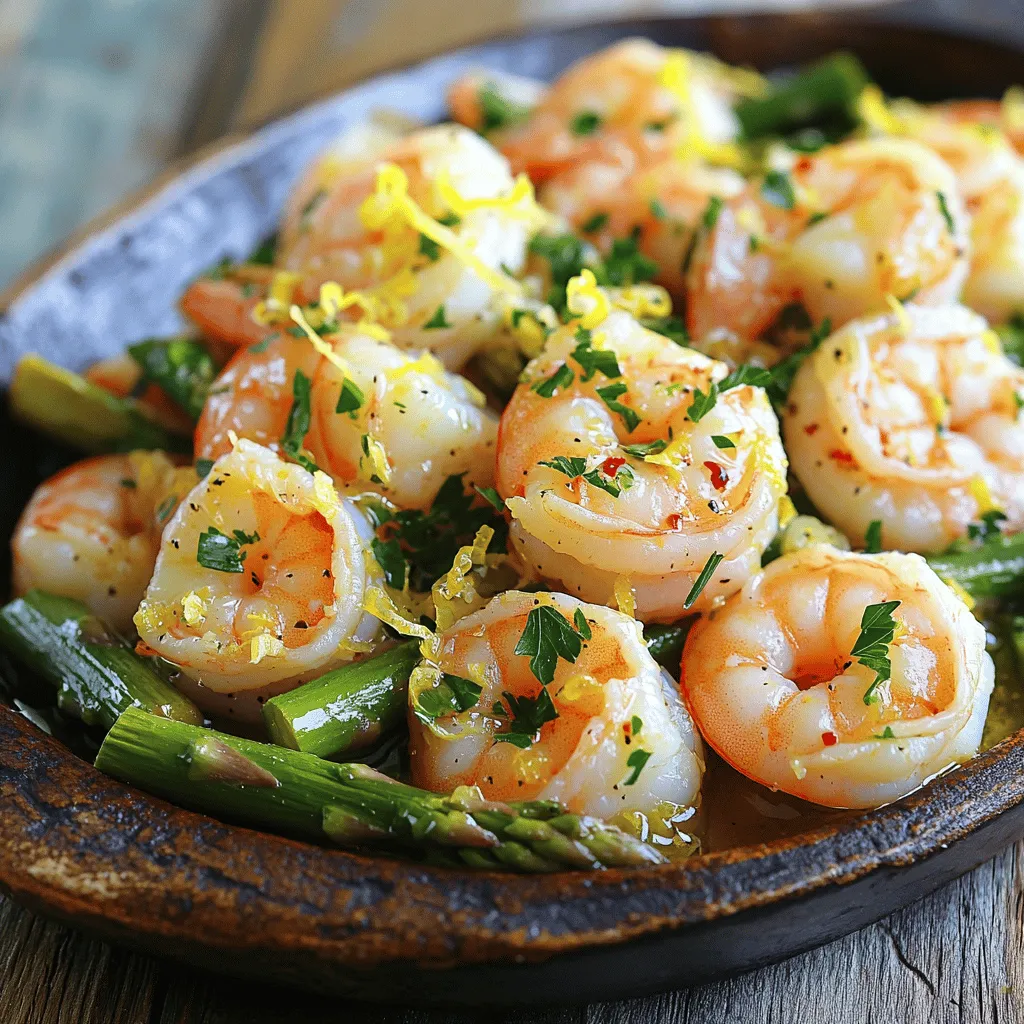Sheet-Pan Lemon Garlic Shrimp &#038; Asparagus Delight