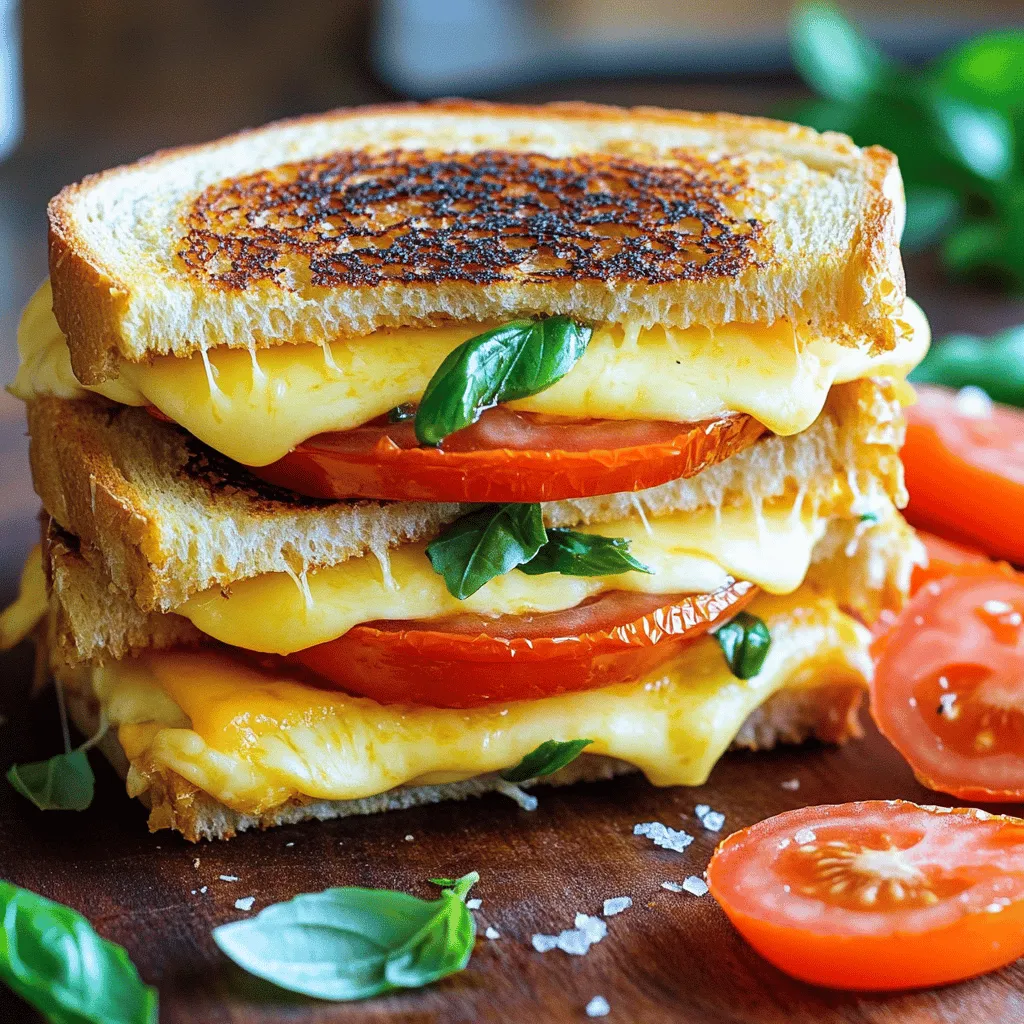 Triple Decker Tomato Grilled Cheese Delight Recipe