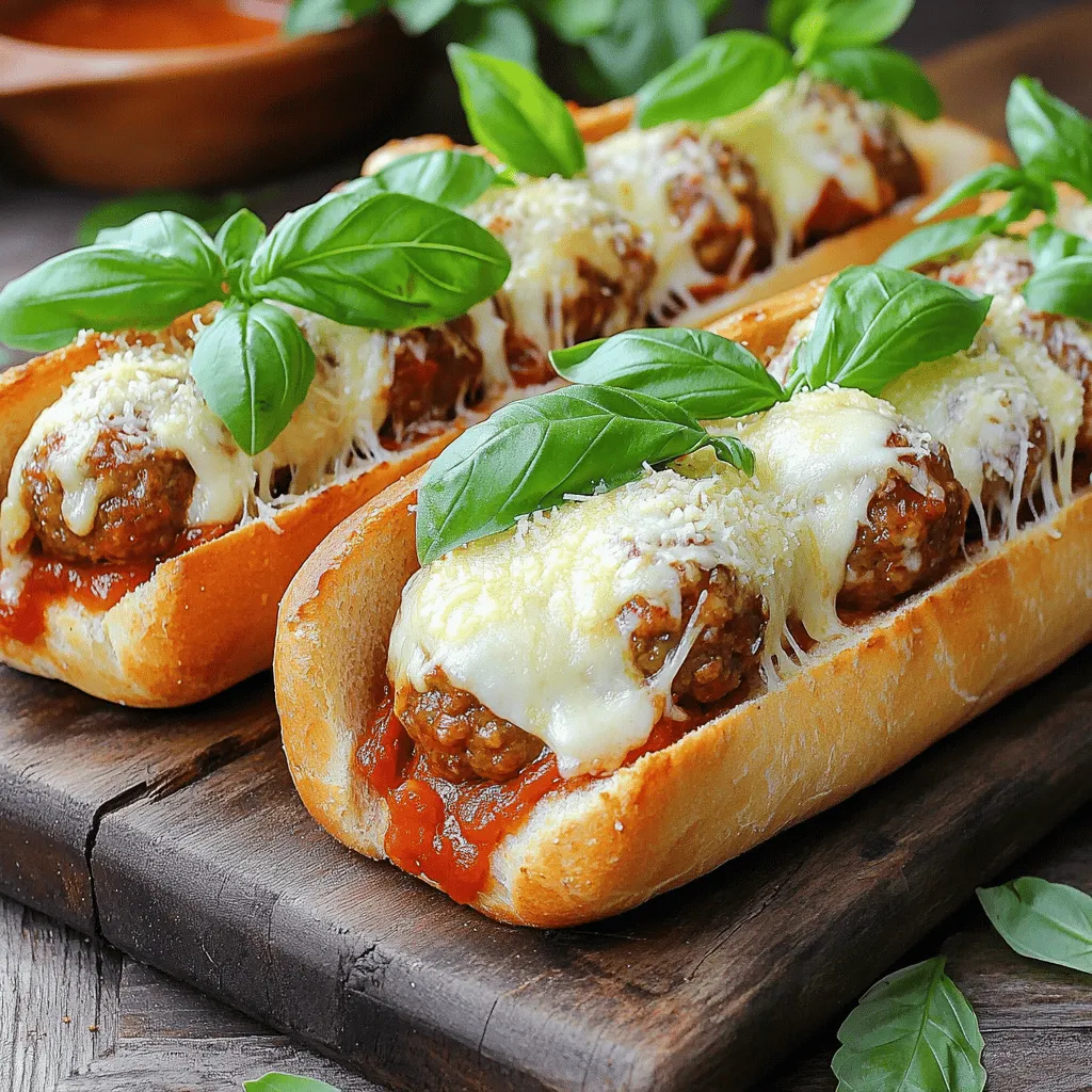 - 12 oz (340g) frozen or homemade meatballs - 1 cup marinara sauce - 4 hoagie rolls