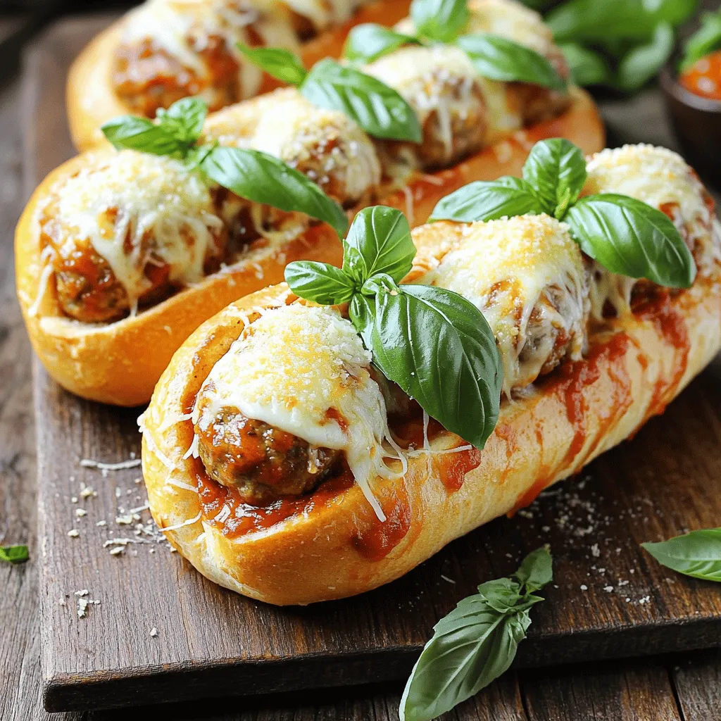 Garlic Bread Meatball Subs Savory and Satisfying Meal