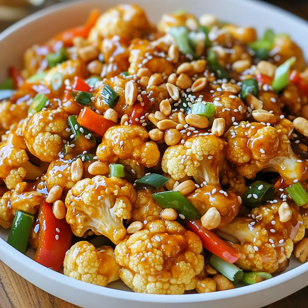 Spicy Kung Pao Cauliflower Flavorful and Simple Recipe