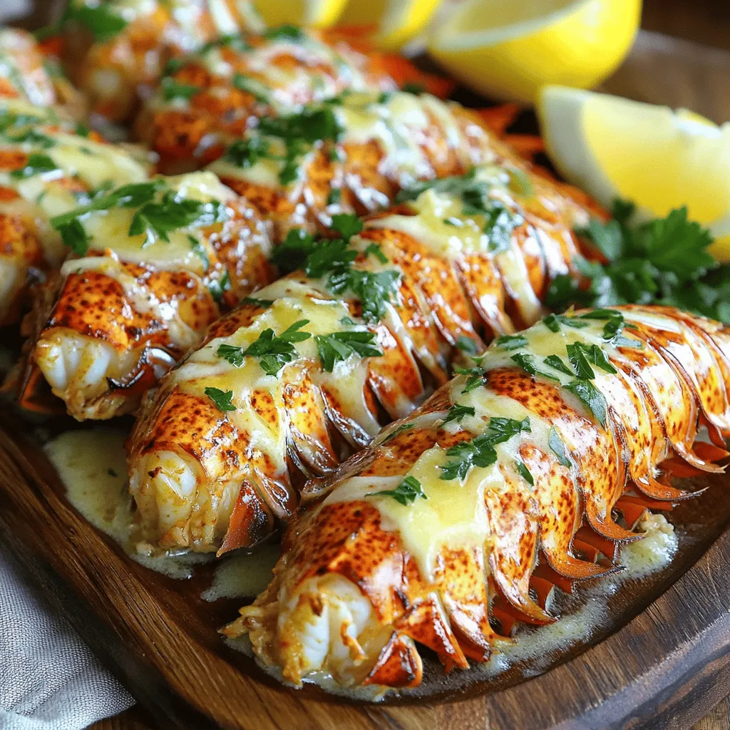 Savory Creamy Garlic Butter Lobster Tails Delight