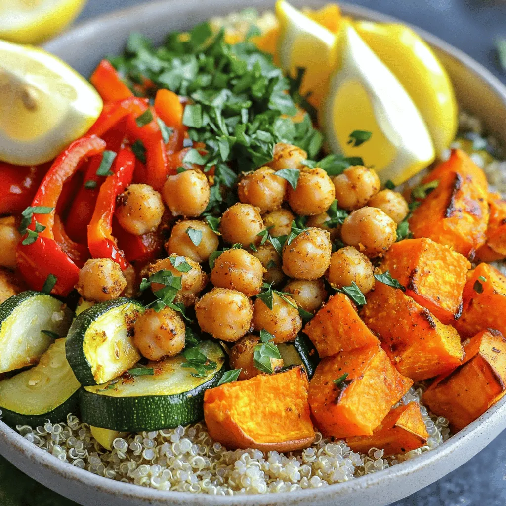 Sheet Pan Spiced Chickpea Veggie Bowls Delight