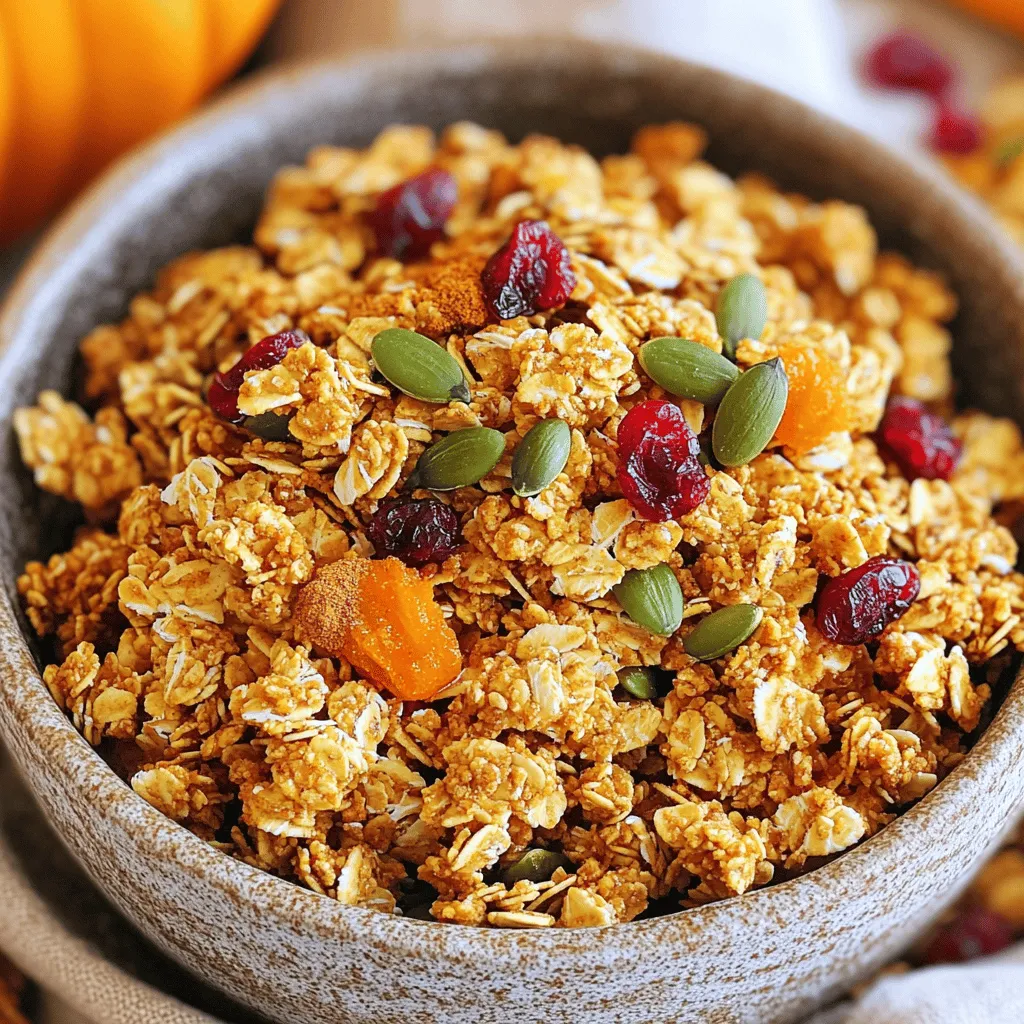 Pumpkin Pie Granola Tasty and Crunchy Breakfast Snack