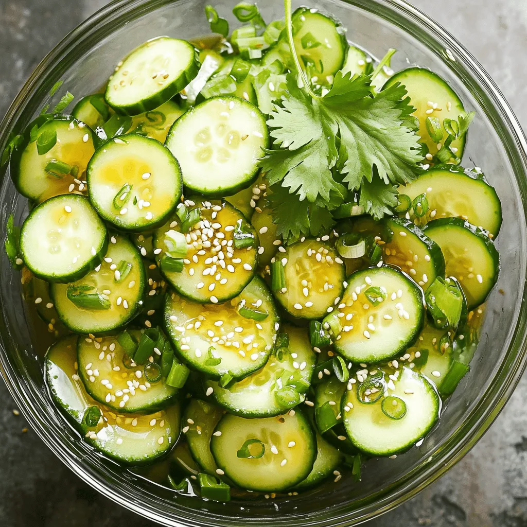 Asian Cucumber Salad Fresh and Crunchy Delight