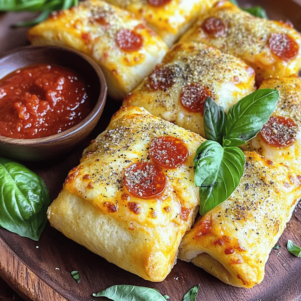 Making homemade pizza rolls is easy and fun. First, let