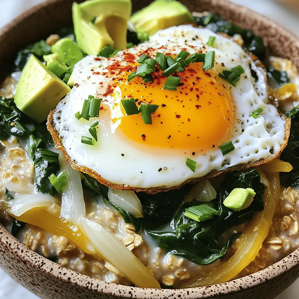 Savory Oatmeal with Egg Healthy Breakfast Boost