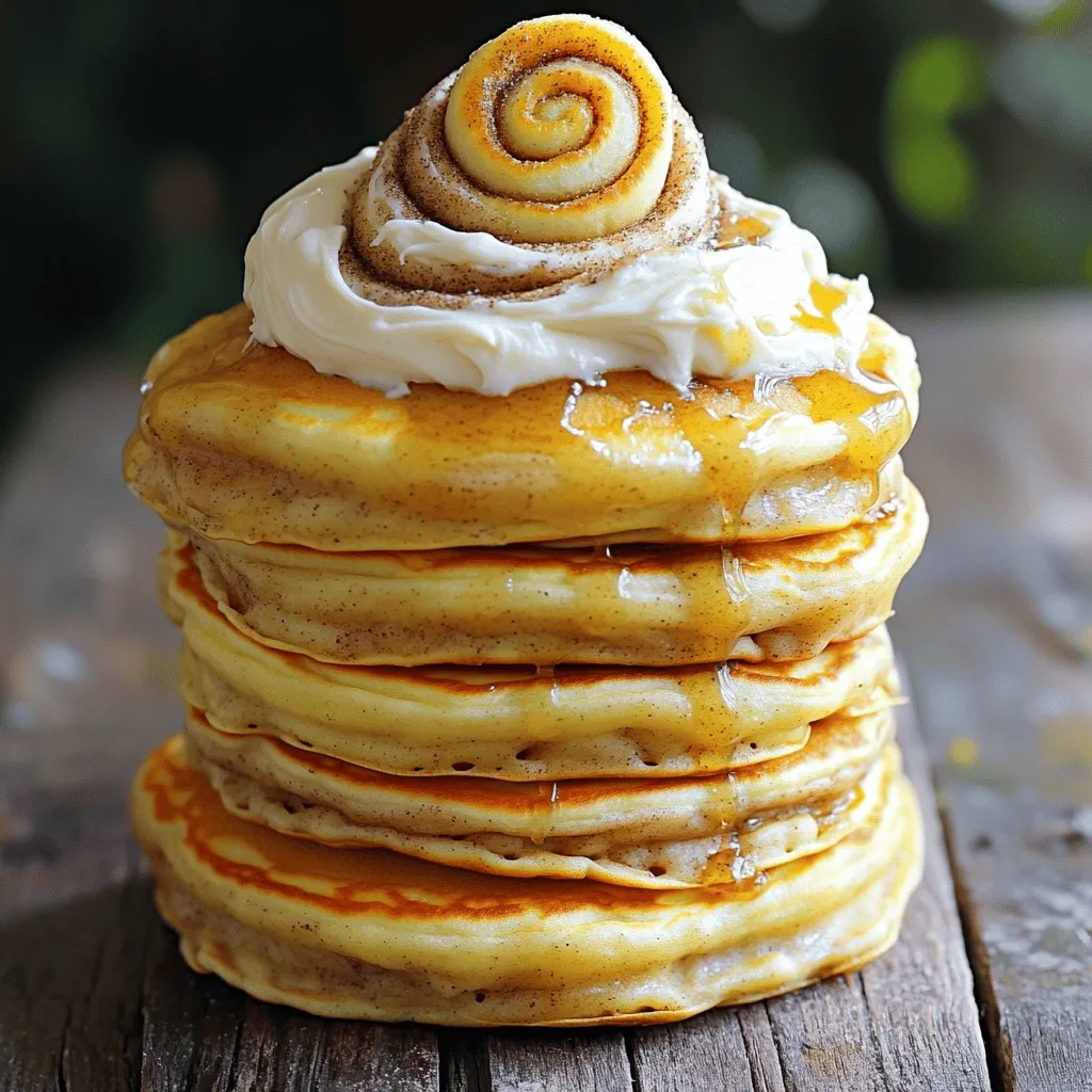 Cinnamon Roll Pancakes Irresistible Breakfast Delight