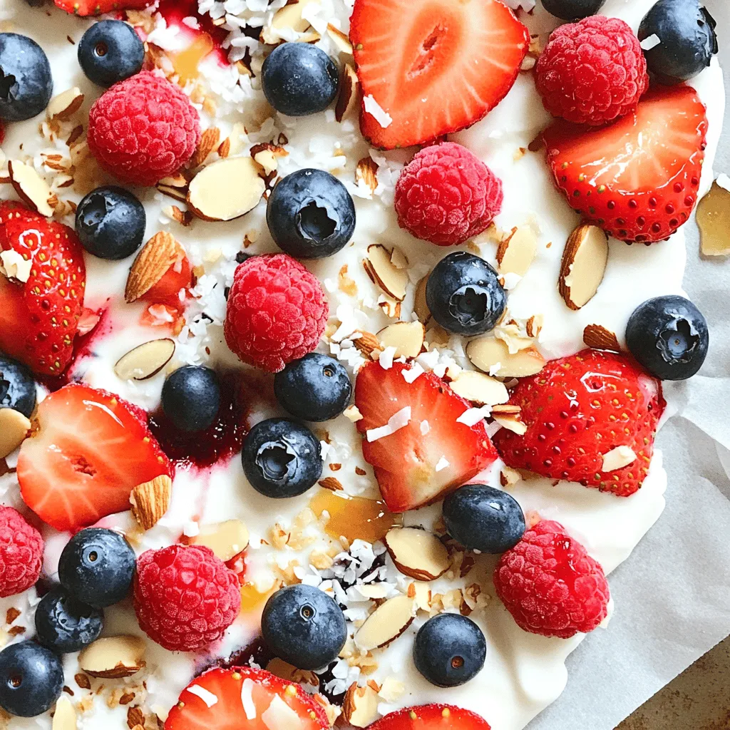 Frozen Yogurt Bark with Berries Easy and Delicious Treat
