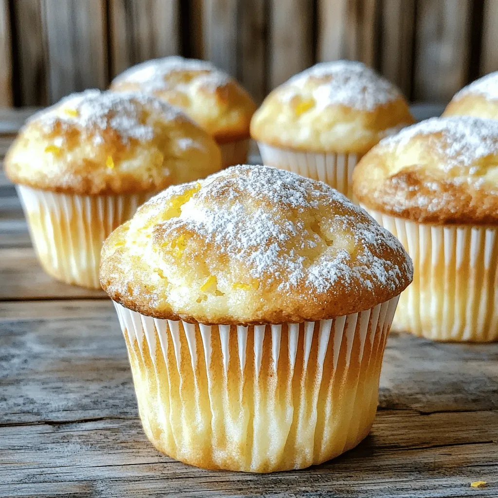 To make Lemon Cream Cheese Muffins, gather these simple items: