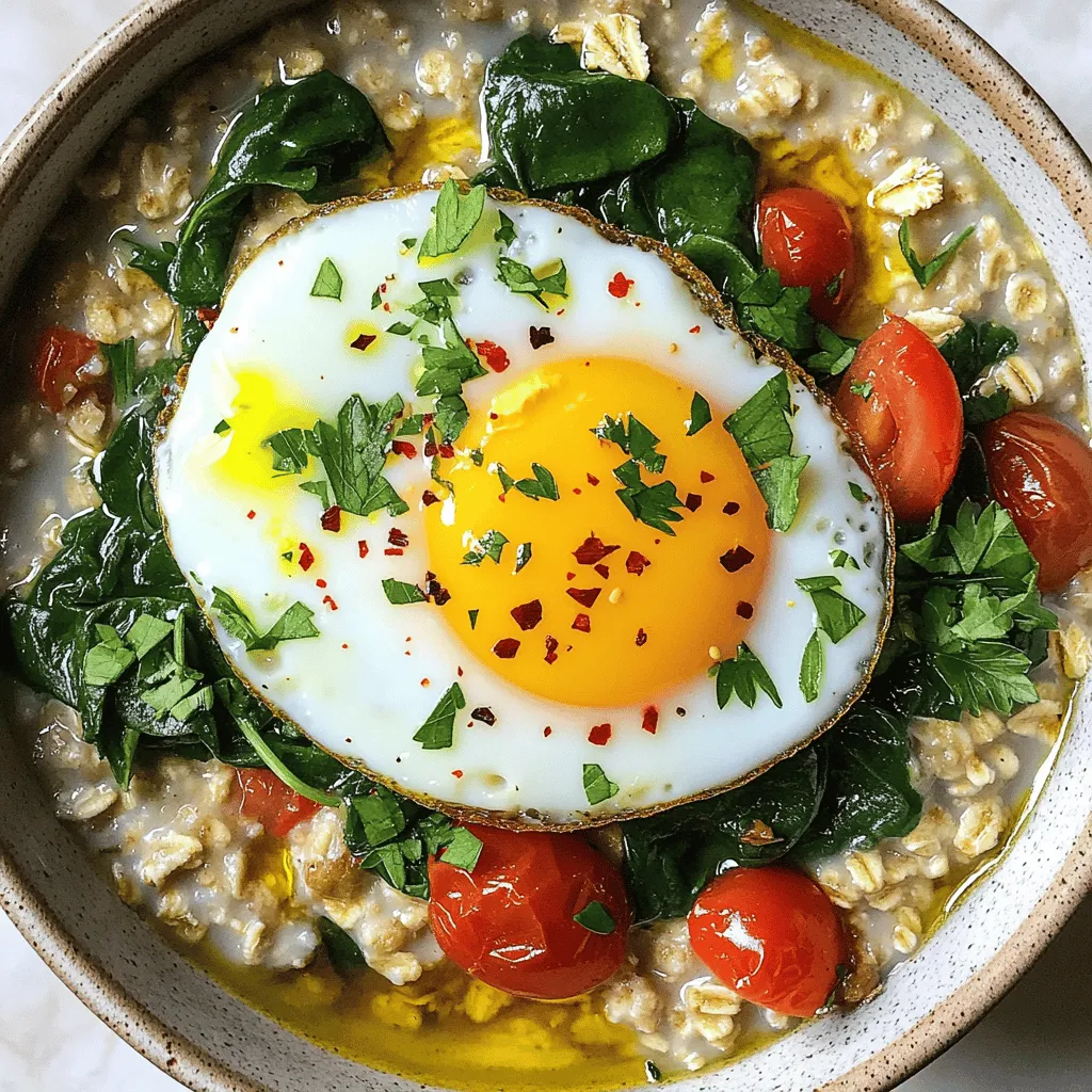 Savory Oatmeal with Eggs Hearty and Nutritious Meal