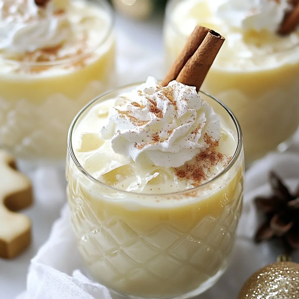 Amaretto Eggnog Spritz Refreshing Holiday Cocktail