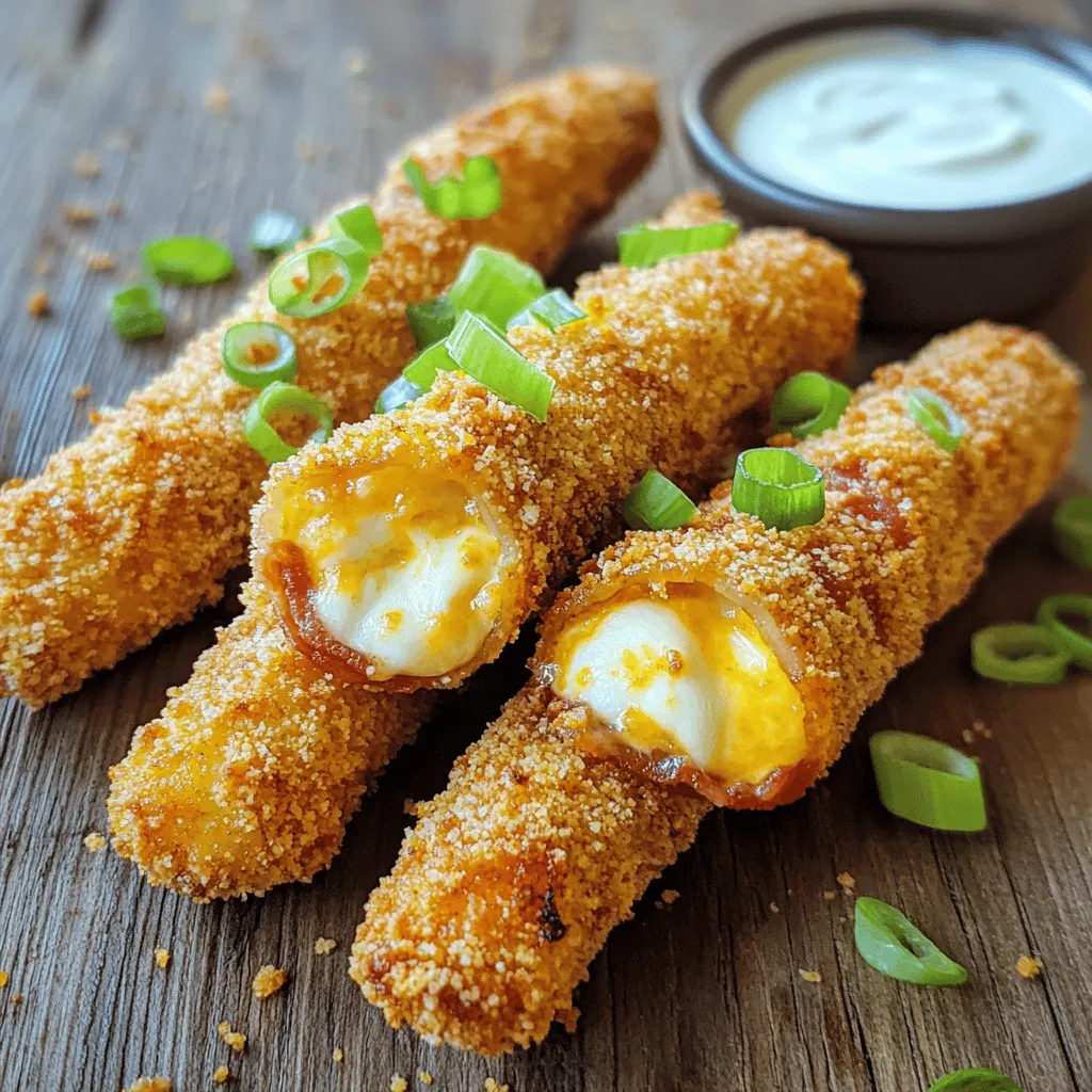 To make Nashville Hot Bacon-Wrapped Mozzarella Sticks, you need a few key ingredients. This recipe is simple and uses items you can find easily.