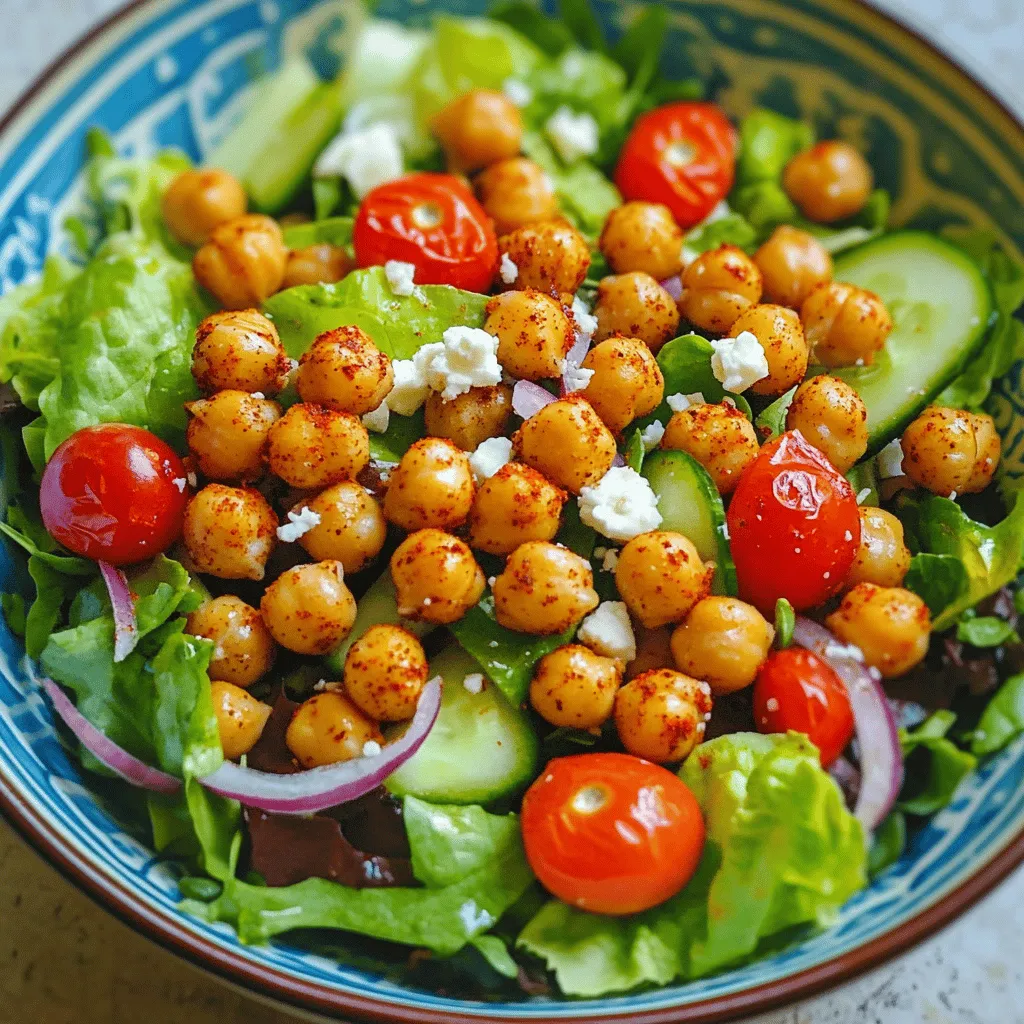 Crispy Chickpea Salad Flavorful and Healthy Delight
