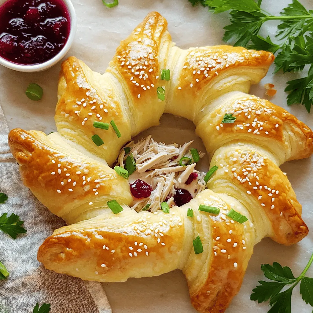 Savory Turkey and Cranberry Crescent Ring Delight