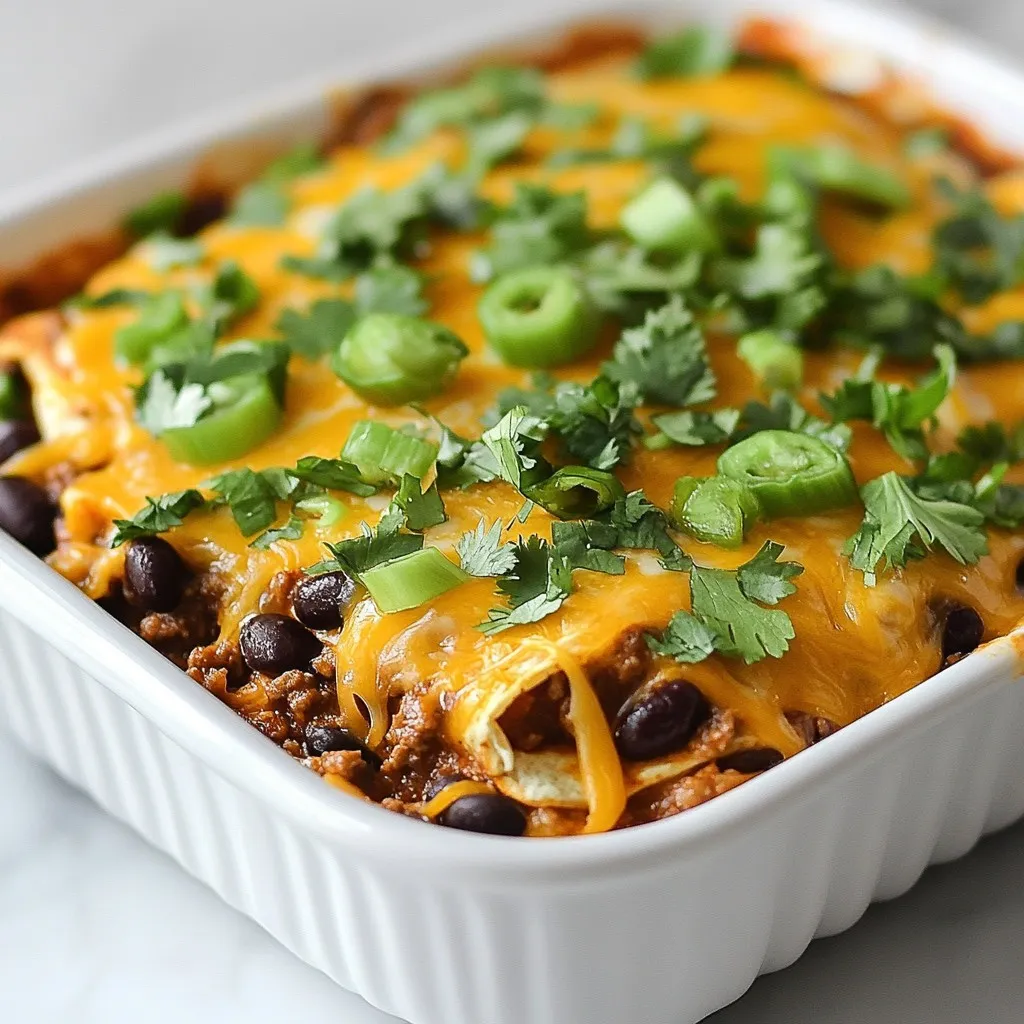 Layered Beef Enchilada Casserole Delicious Family Meal
