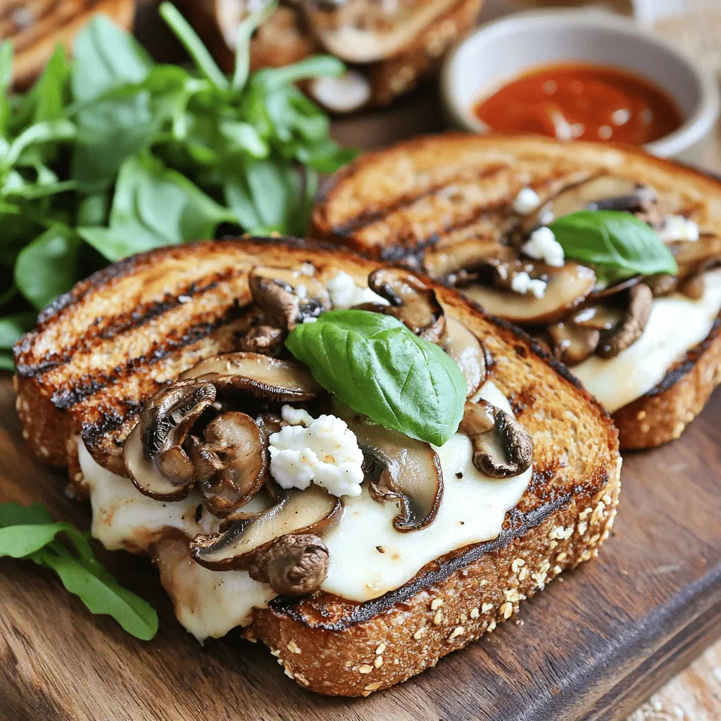 Grilled Mushroom Cheese Sandwich Flavorful and Easy Fix