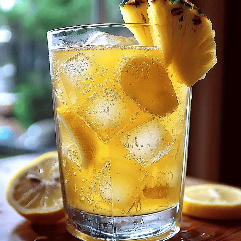 Lemony Pineapple Iced Tea Recipe Refreshing Delight