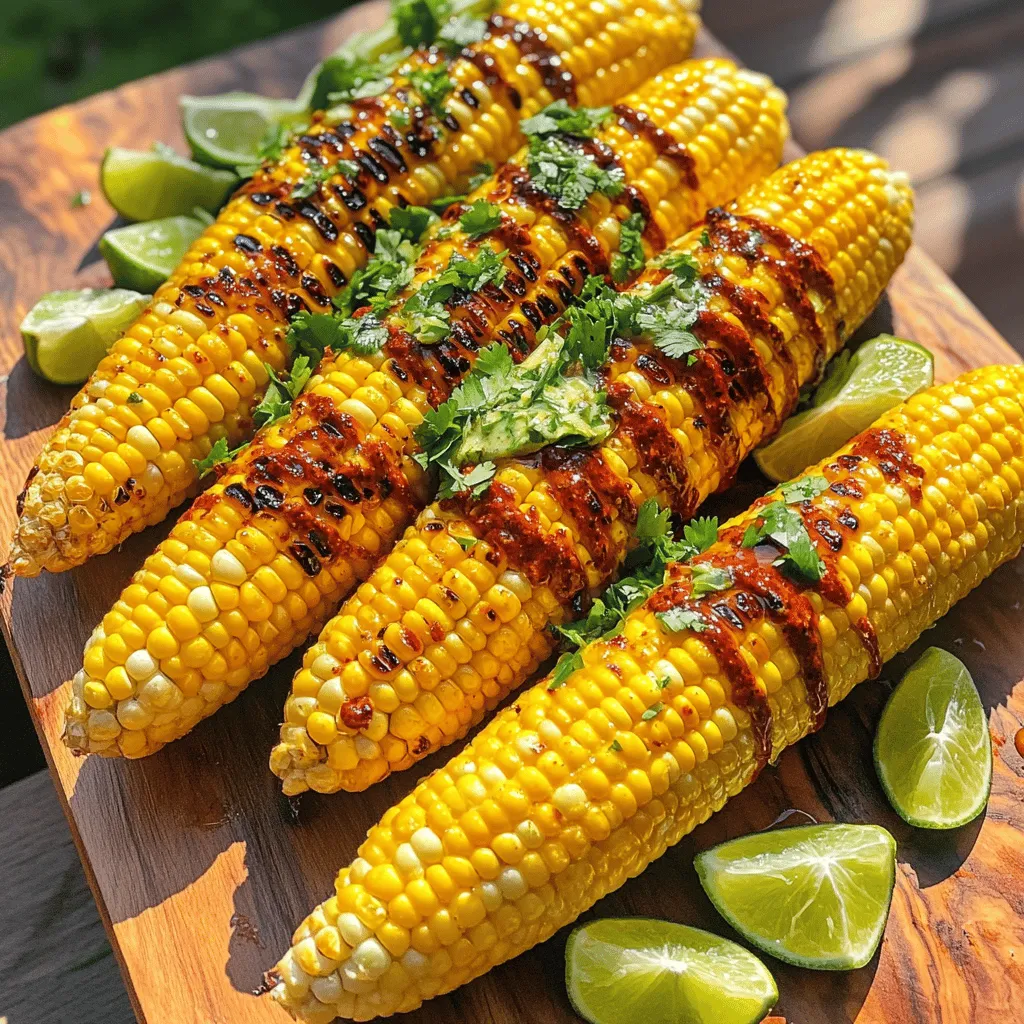 Chili Lime Corn on the Cob Tasty Grilled Delight