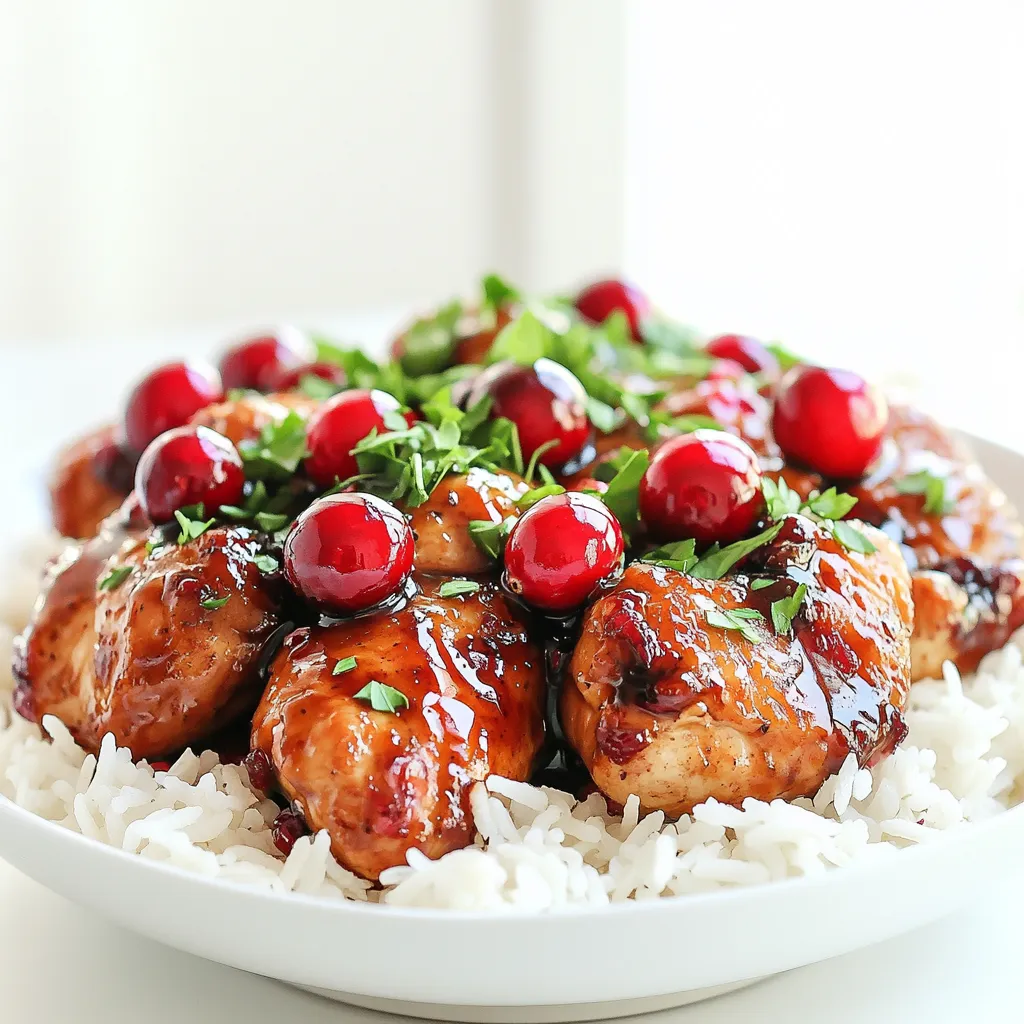 Slow Cooker Cranberry Balsamic Chicken Delicious Dish