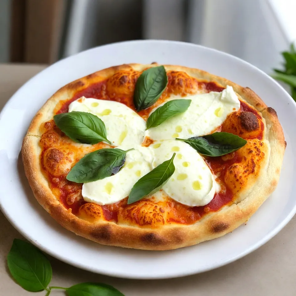 Savory Cauliflower Crust Margherita Pizza Recipe