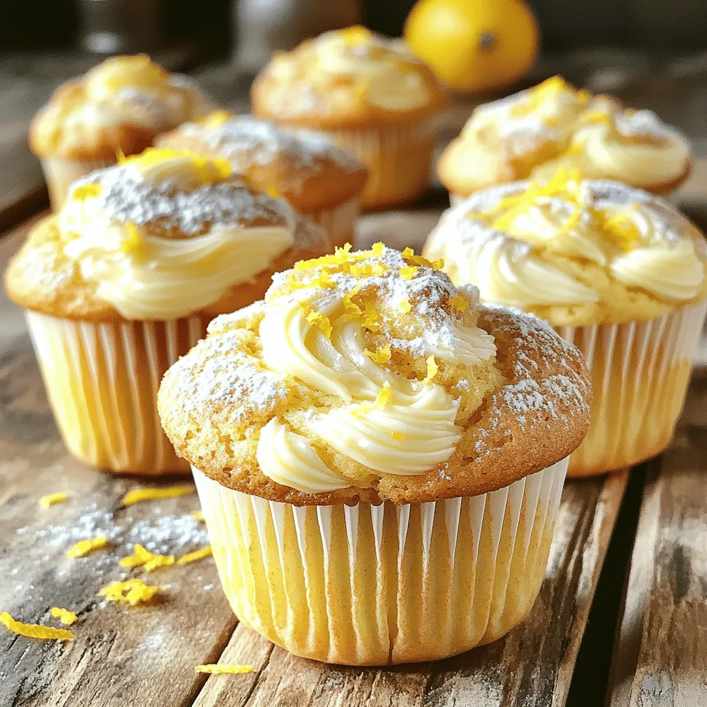 Lemon Cream Cheese Muffins Delightfully Soft Treat