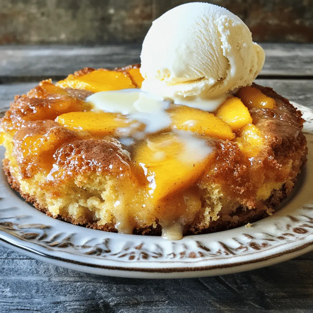 Peach Cobbler Dump Cake Simple and Delicious Recipe