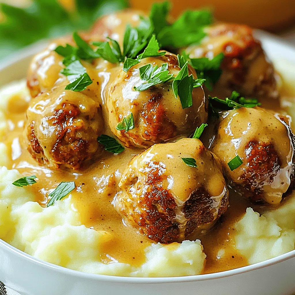 To make easy Swedish meatballs, you need a few key ingredients. First, use 1 pound of ground beef and a half pound of ground pork. This mix gives a nice flavor and texture. Add half a cup of breadcrumbs to bind the meat together. Grated Parmesan cheese adds a rich taste, so use a quarter cup.