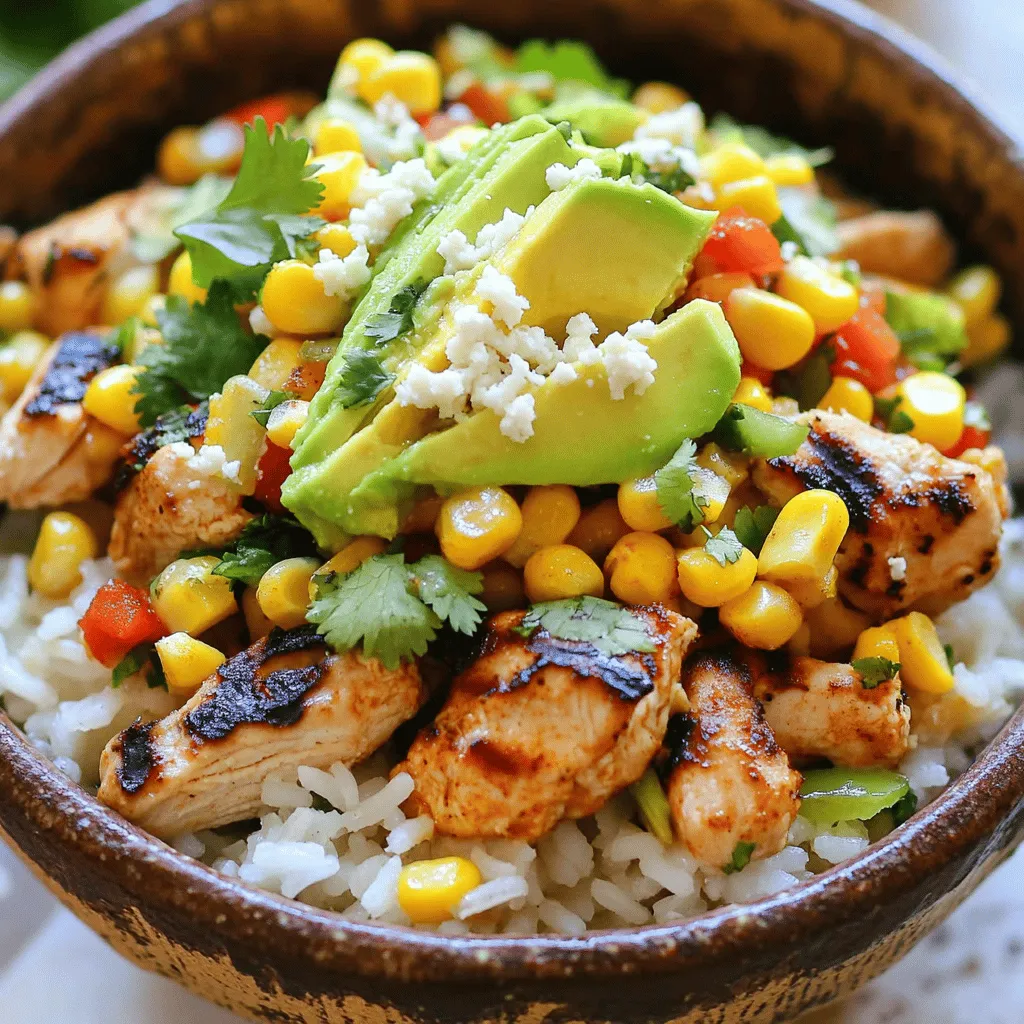 Street Corn Chicken Rice Bowl Flavorful Meal Made Easy