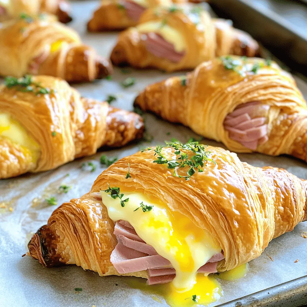 Savory Ham &#038; Cheese Croissants Easy and Delicious Recipe