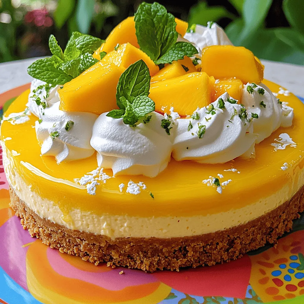 Tropical Mango Cheesecake Bliss Pure Indulgence Treat