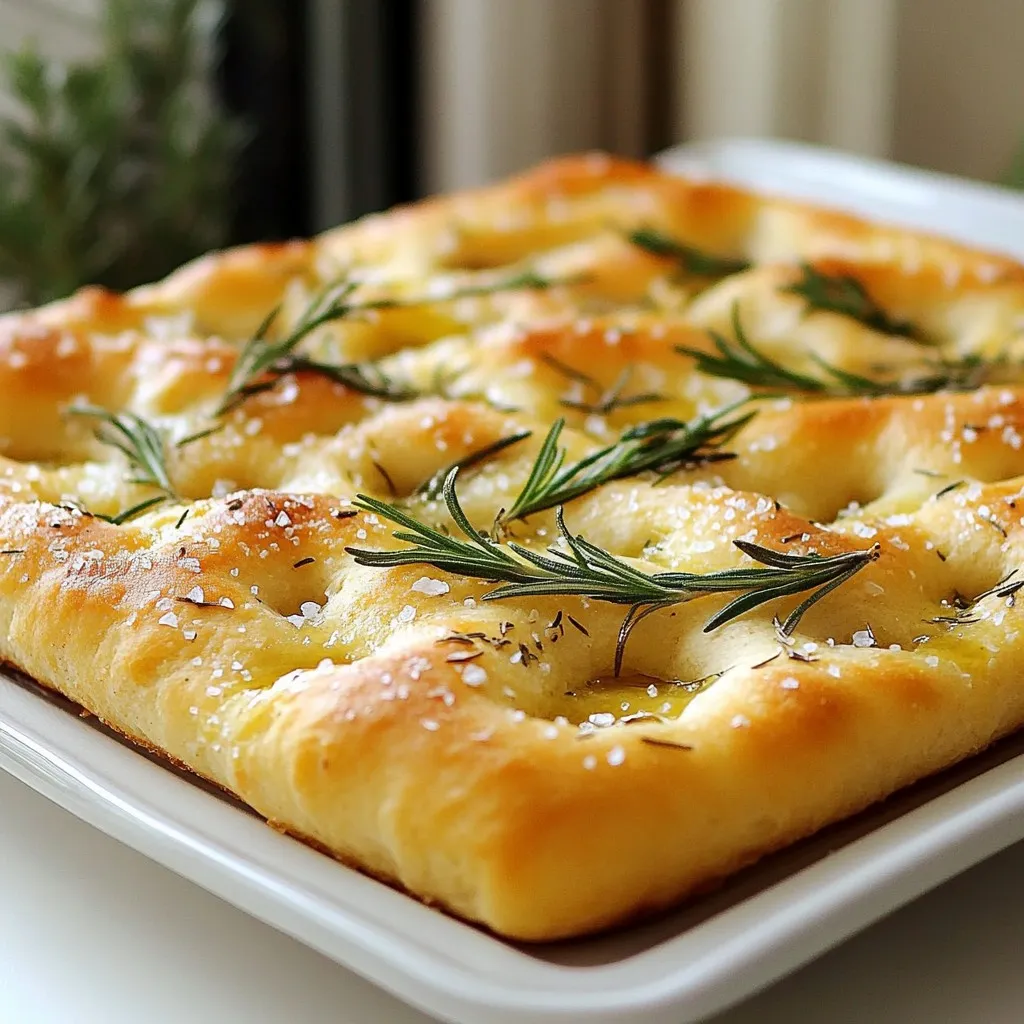 Rustic Rosemary Focaccia Delightful and Simple Recipe