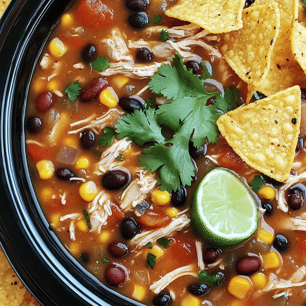 Savory Slow Cooker Chicken Taco Soup Recipe Guide