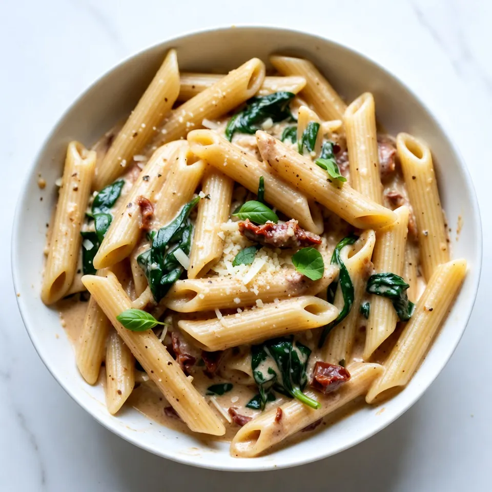 Instant Pot Creamy Tuscan Pasta Simple and Quick Meal