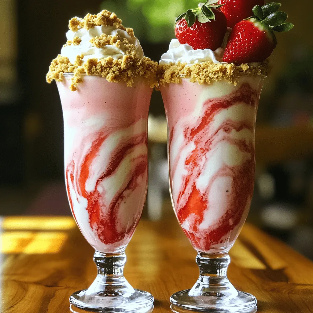 Strawberry Cheesecake Delight Milkshake Recipe: A Creamy Indulgence