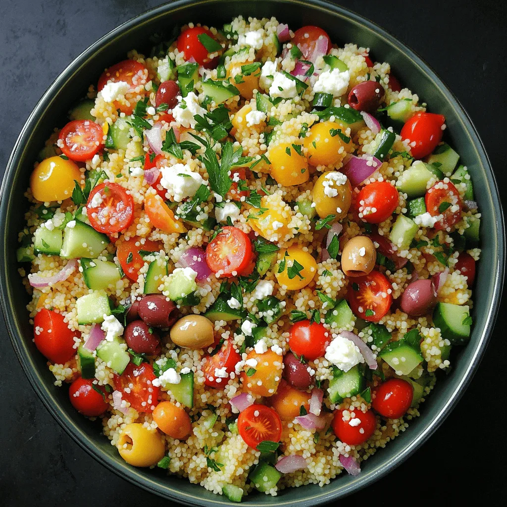 Mediterranean Couscous Salad Delightful Fresh Meal