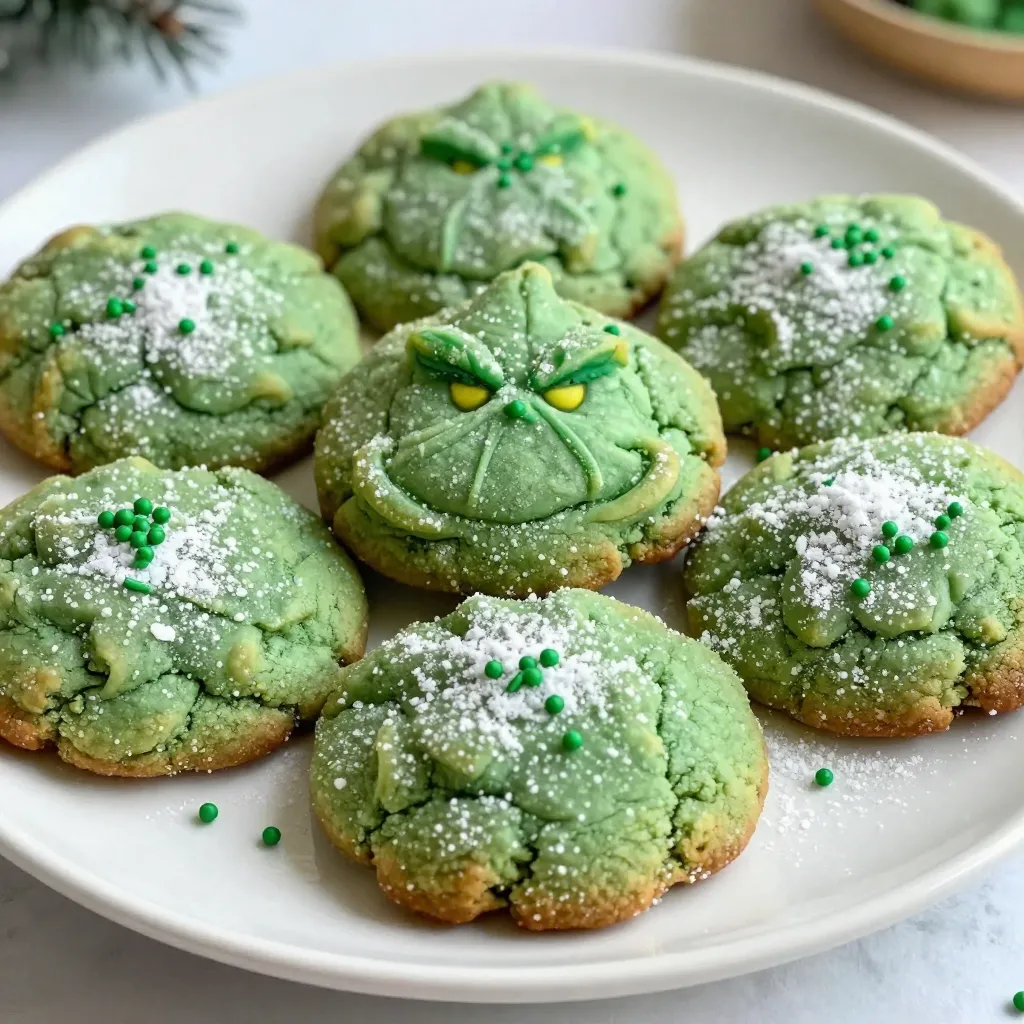 Grinch Crinkle Cookies Festive and Fun Holiday Treat